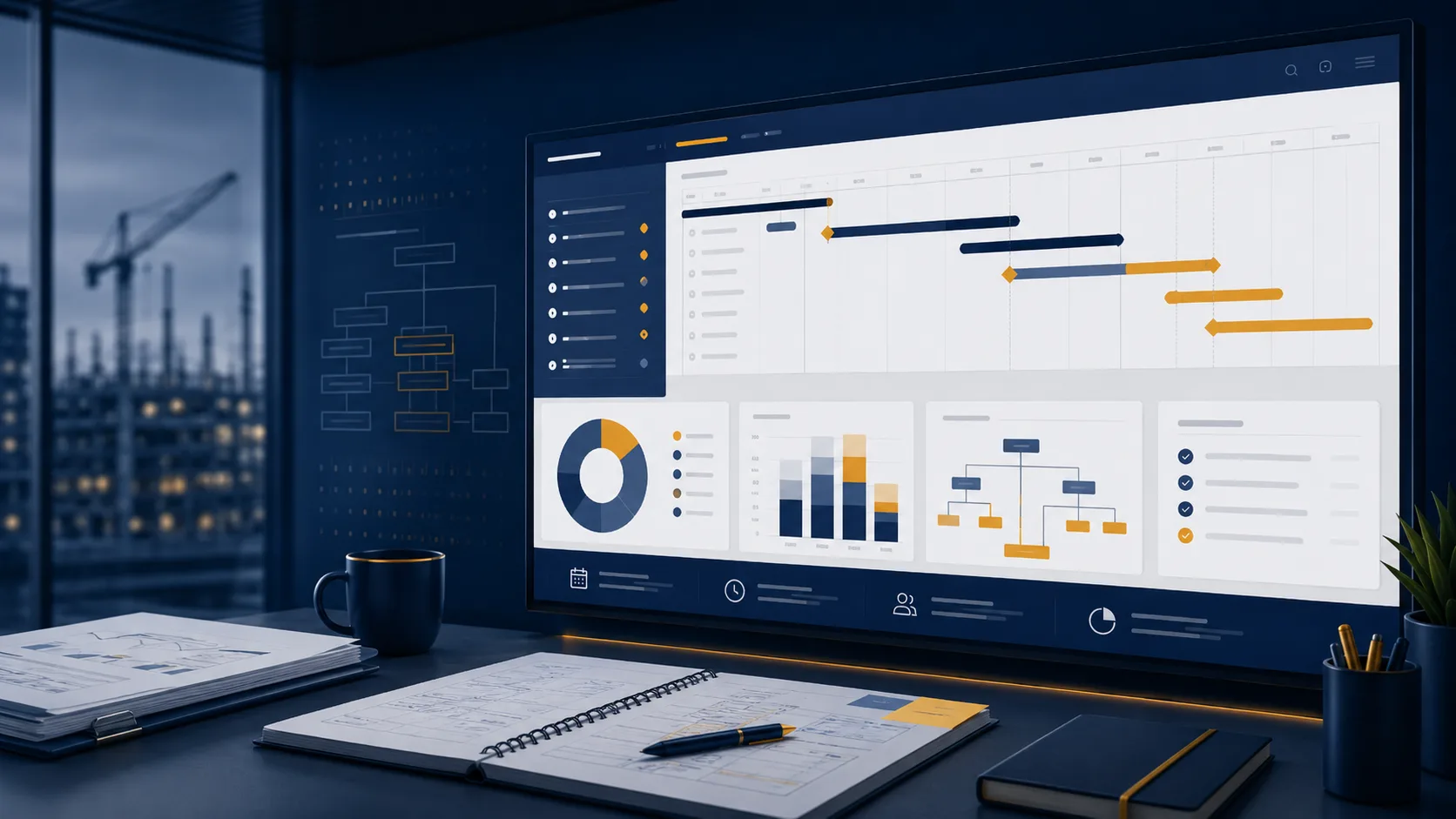 Government proposal planning and scheduling dashboard